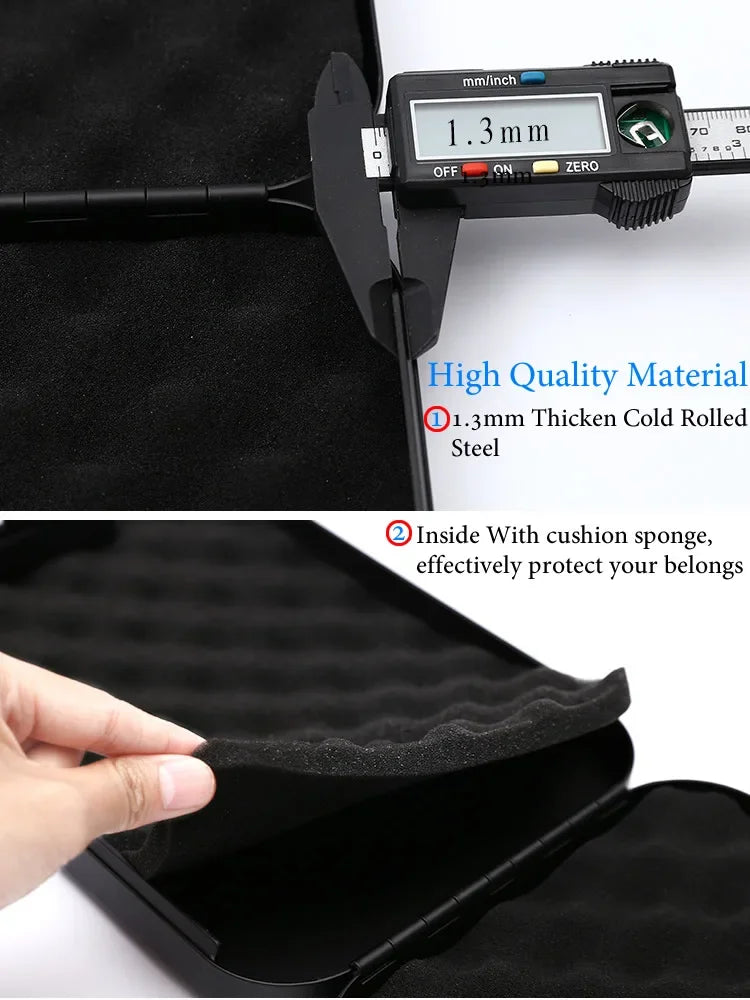 New Portable Security Box Pistol Safes Cash Jewelry Money Safe Box With Combination Lock Password For Home Car Office Safe Vue
