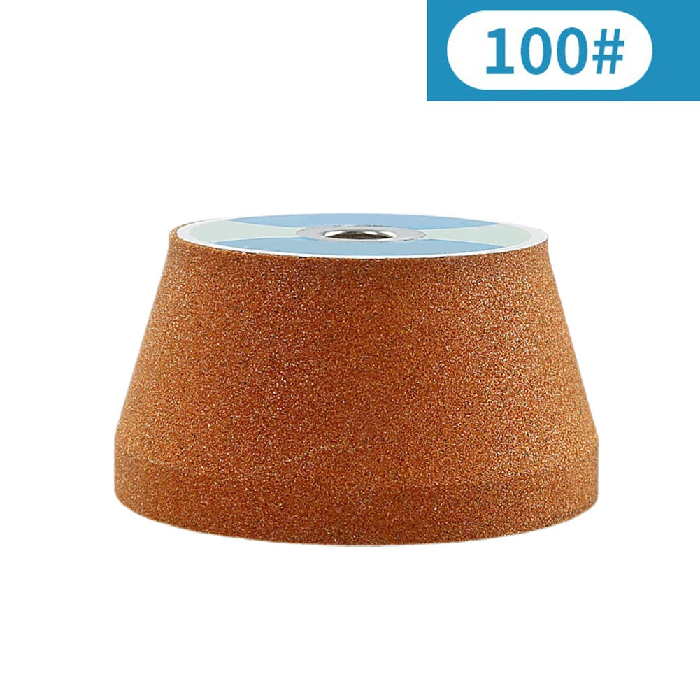 White Corundum Cup Grinding Wheel M10 for Angle Grinder Abrasive Grinding Wheel Vue 100Grit China Mainland