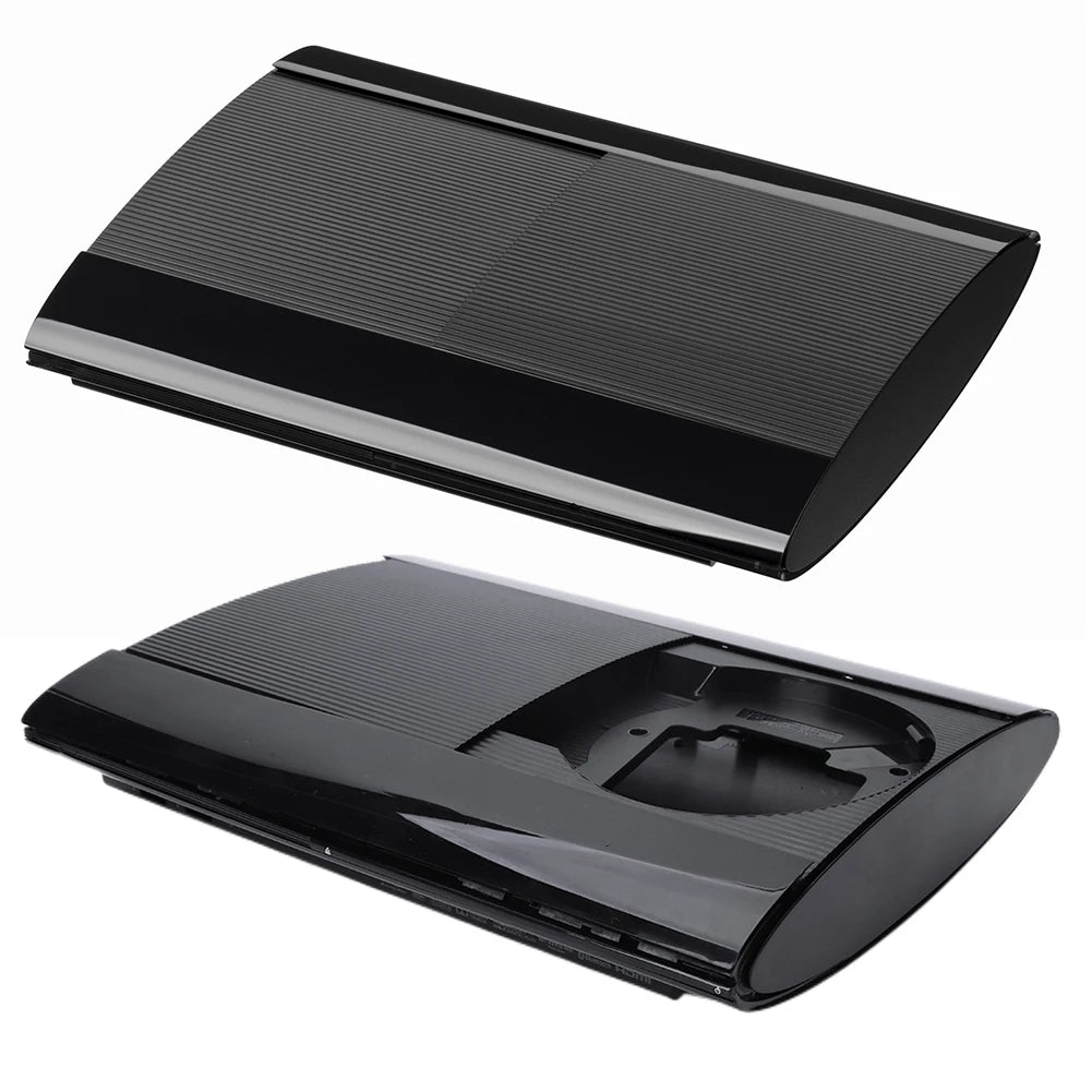 Complete Housing Shell Case Full Kit Replacement Housing Black with Screws Console Faceplate Cover for PS3 Super Slim 4K 4000 Vue