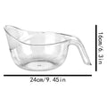 Multifunctional Fruit Rinser Colander with Strainer Rice Drainer Strainer for Rinsing Vegetables Grains Beans Meal Prep Picnic Vue Clear