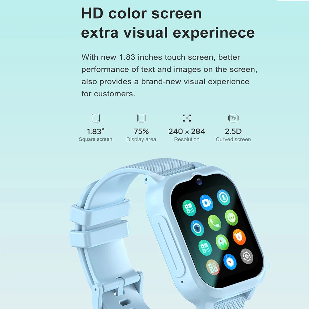 Smart Watch Kids 4G GPS WIFI Video Call SOS Monitor Tracker Location Phone Watch Children Smartwatch Camera Boys Girls Gifts Vue