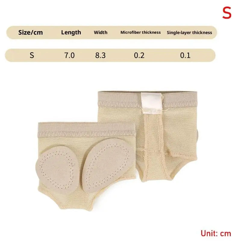Forefoot Pad Ballet 1Pair Half Shoes Pads XSXL Toe Protection Flexible Comfort for Yoga Pilates Dancing Class Vue S Skin color