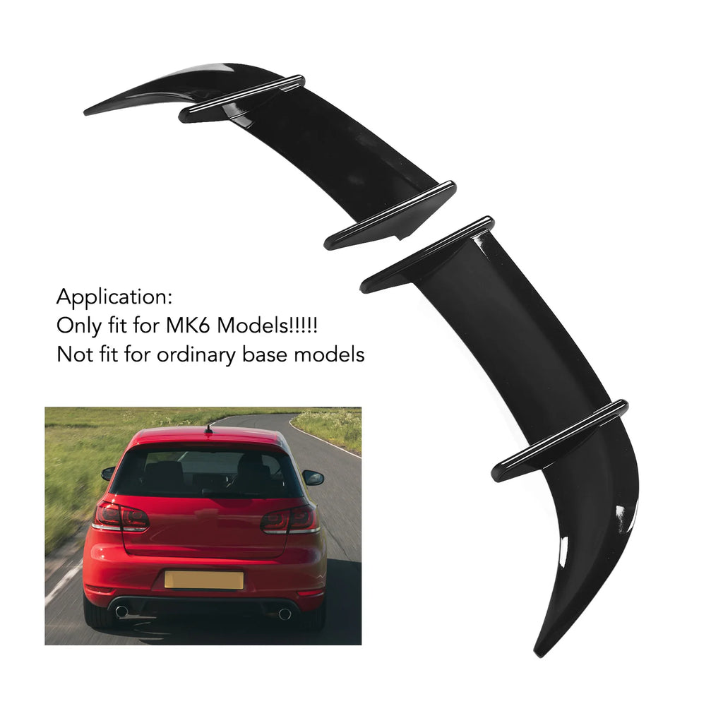 Car Rear Trunk Spoiler AK Wind Pressure Reduction Tail Spoiler Lid Wing Fit for MK6 Models Car Tail Spoiler Wing Vue