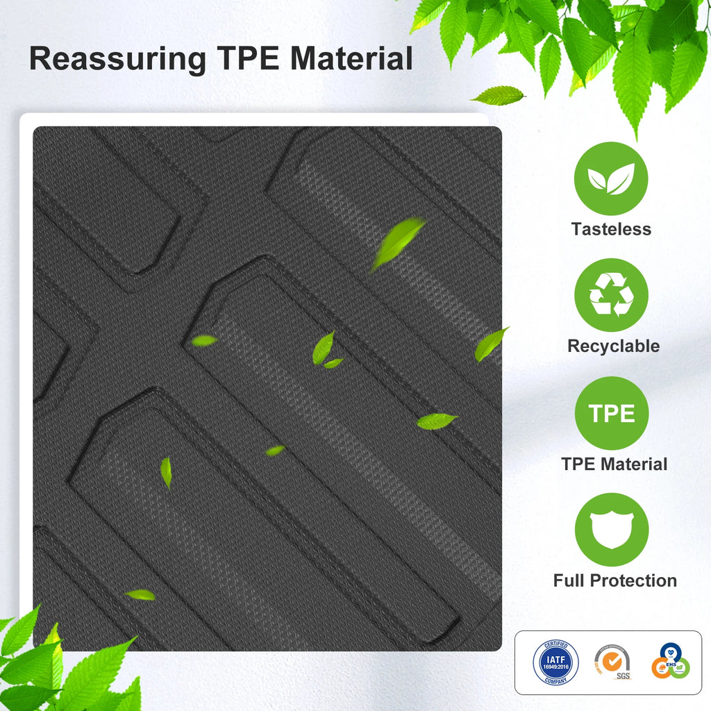 Smabee Right Hand Drive for Geely EX2 Proton eMas 5 2025 2026 (No drawers in row 2) Car Floor Mats Foot Pad TPE 3D Accessories Vue