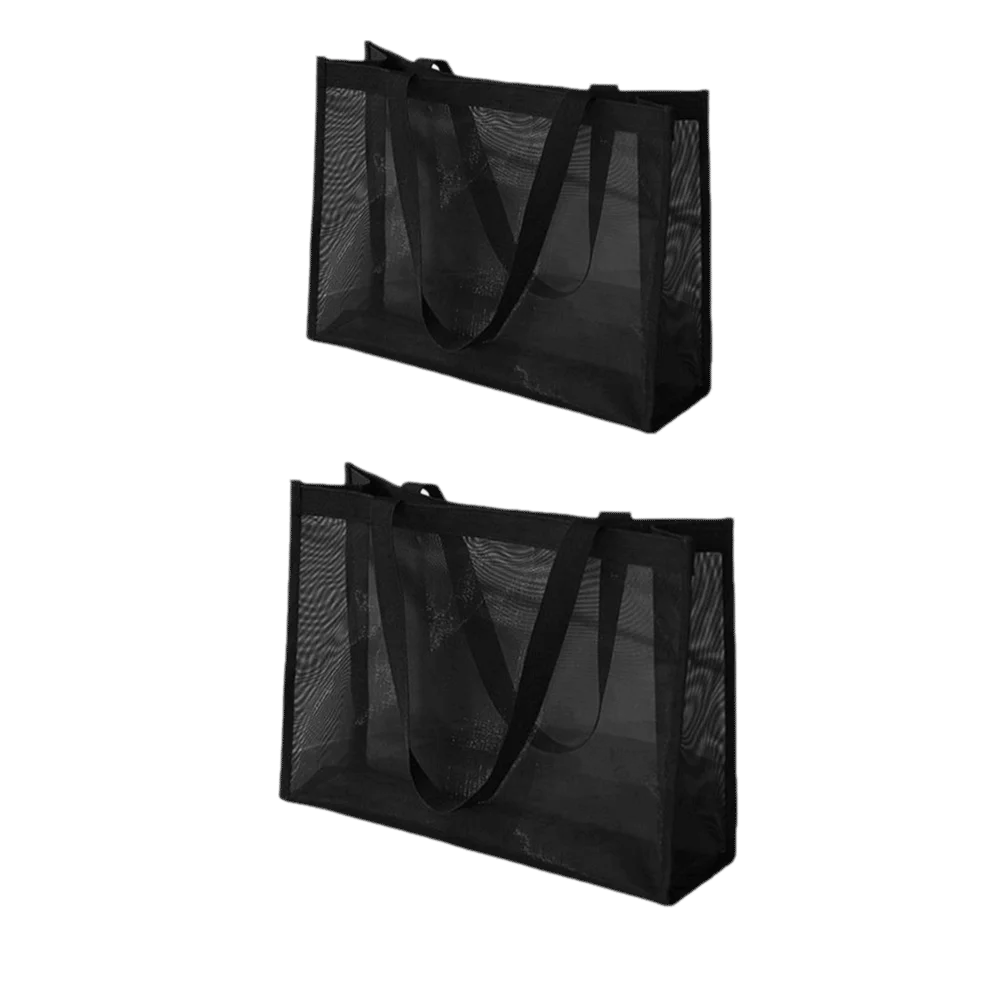 Mesh Shoulder Bag Hollow Large Capacity Beach Bags Transparent
