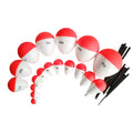 0.5g-60g High Hardness Buoy Float Hard Foam EVA Fishing Bobber Red And White Float Fishing Floats Floating Buoy Vue 25g