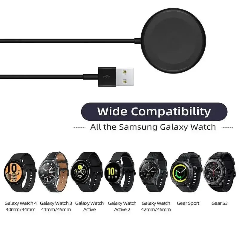 Wireless Watch Charger Compatible For Samsung Galaxy Watch 5 Pro 5/4/3 Active 2/1Gear Sport/S3 Portable Charging Dock Station Vue