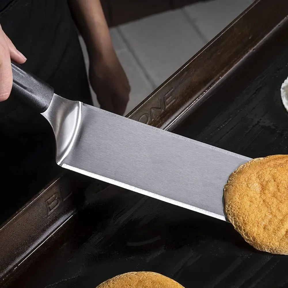 Square/rectangle Head Grill Spatula Griddle Spatula Anti-scald Handle Steak Spatula With Blade Pancake Scraper Burger Vue