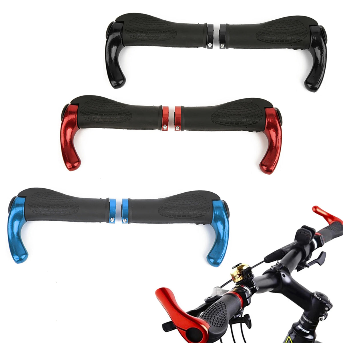 Handlebar Cover Mountain Bike Road Bike Lock on Grip Handlebar Grip Kit Mountain Bike Handlebar Grip Vue
