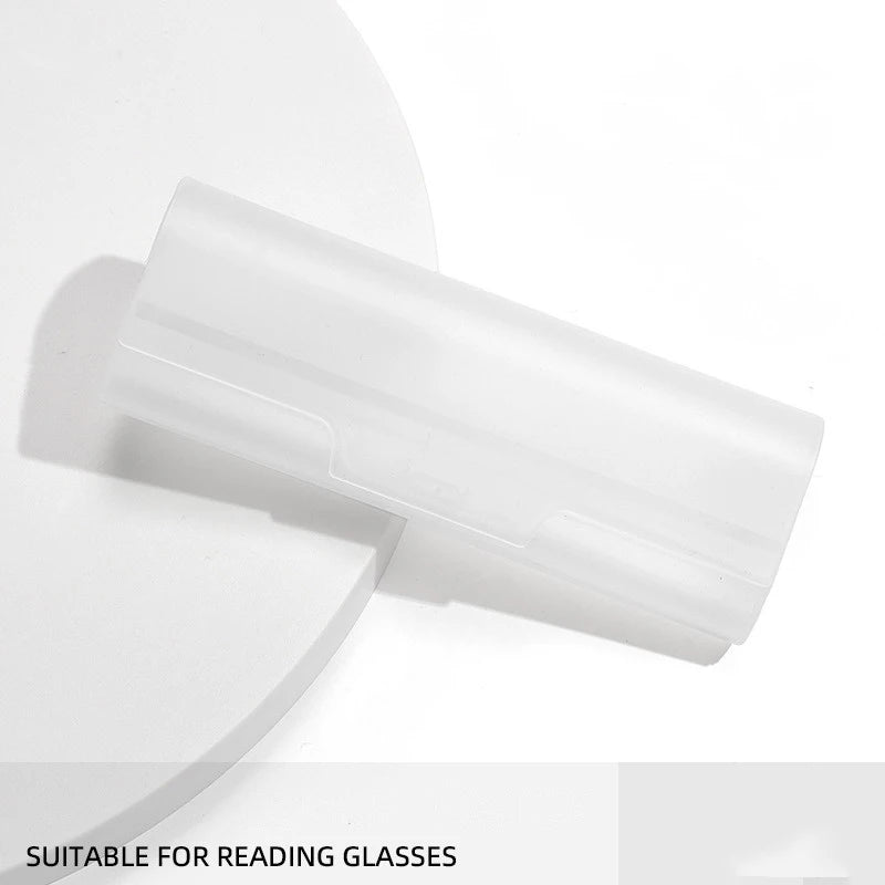 Portable Eyeglasses Case Glasses Case Plastic Hard Sunglasses Case For Glasses Protector Box Eyewear Box Vue White