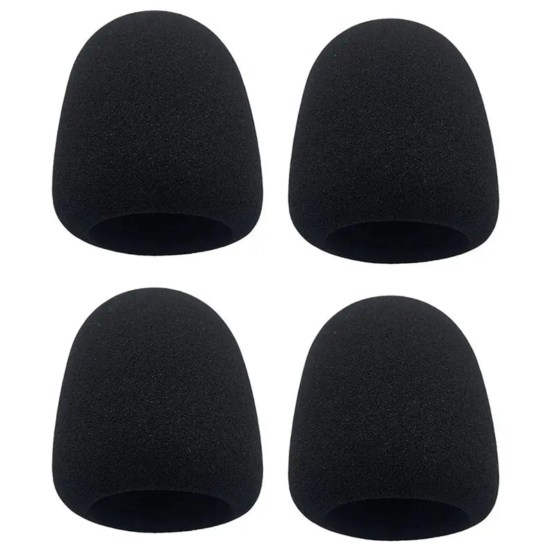 Hot-4Pcs Microphones Filter For Rode Podmic Cardioid Dynamic Broadcast, Protective Mic Cover Windscreen Foam Vue black