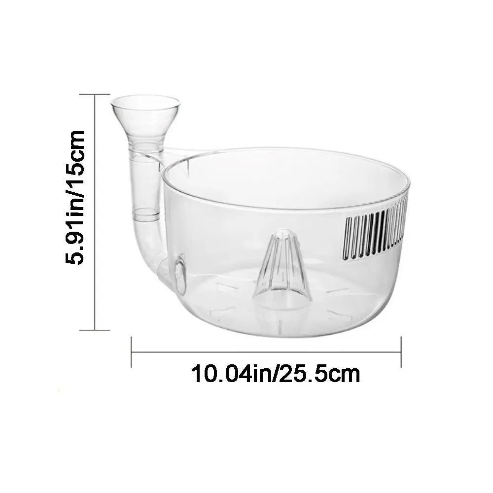 Practical Plastic Automatic Washer Bowl Transparent Fast Draining Fruit Wash Basket with Strainer Fruit Spinner Picnics Vue