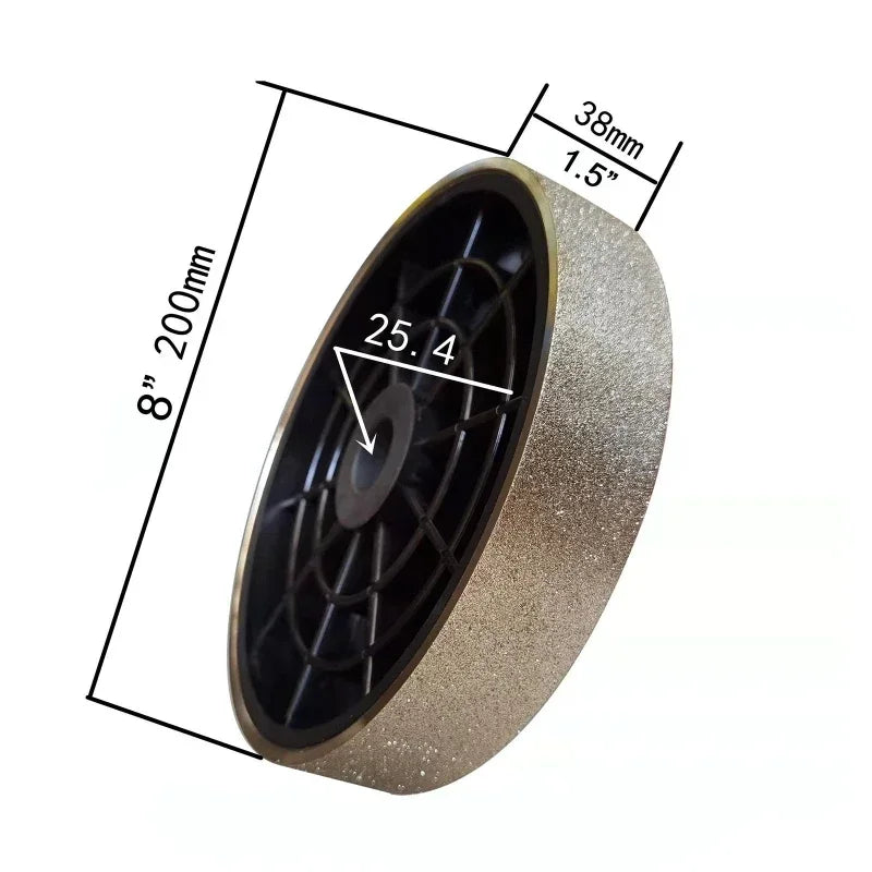 Diamond Lapidary Grinding Wheel 200mm | #80–#600 Grit Grinder Diamond Grinding Wheel Vue