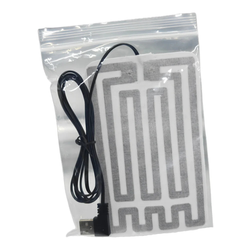 USB Heating Warming Pad Film Carbon Fiber for Hand Gloves Shoe Pocket Warmer Electric 5V Portable Winter Plate Vue 1pcs