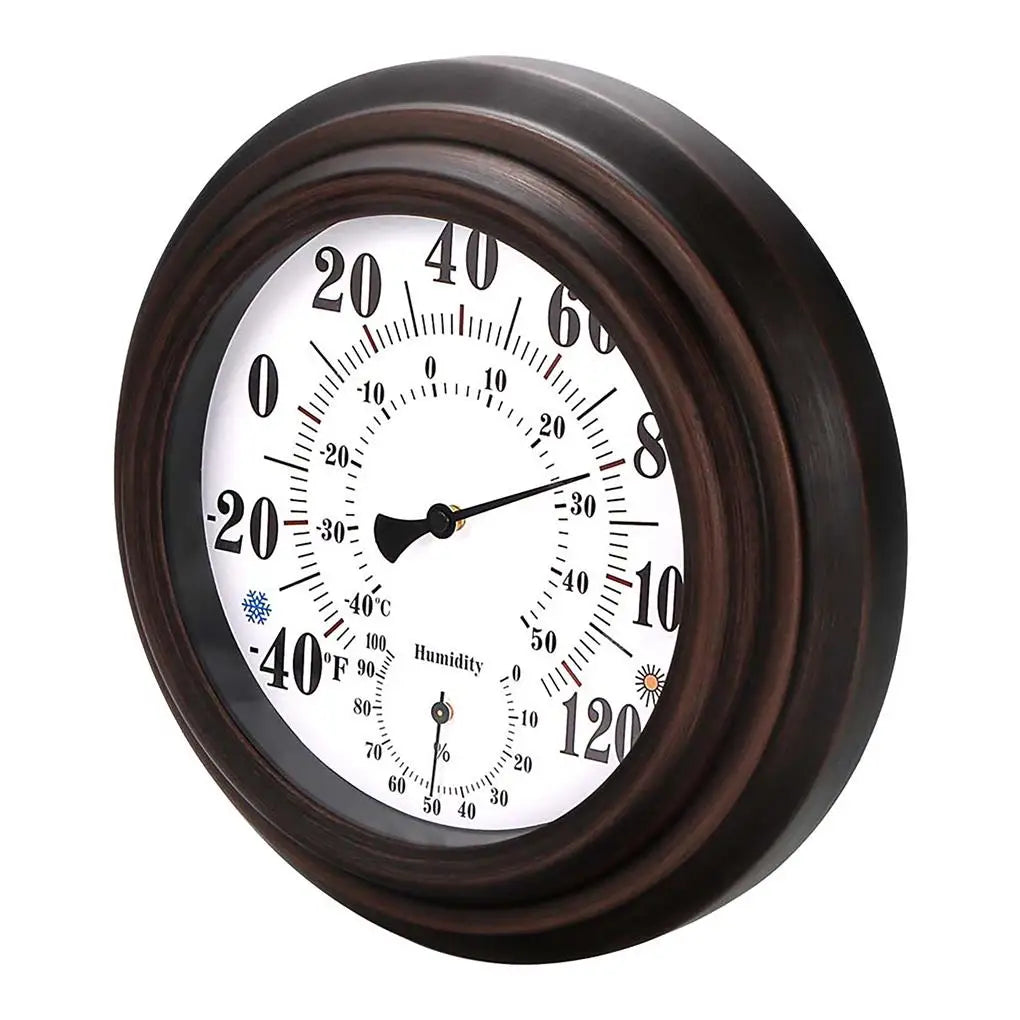 FangNymph Antique Wall Thermometer & Hygrometer | No Battery Wall Thermometer Hygrometer Vue