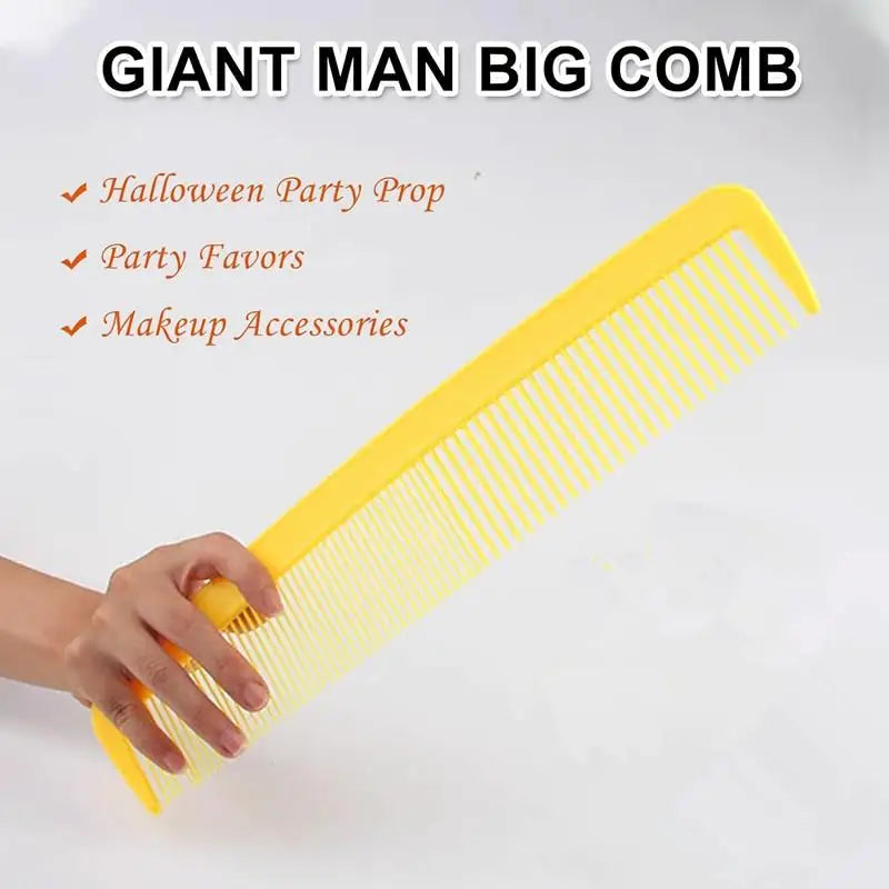 Extra Large Hair Comb for Clowns Women Professional Prank Brushes Funny Stage Accessories Vue