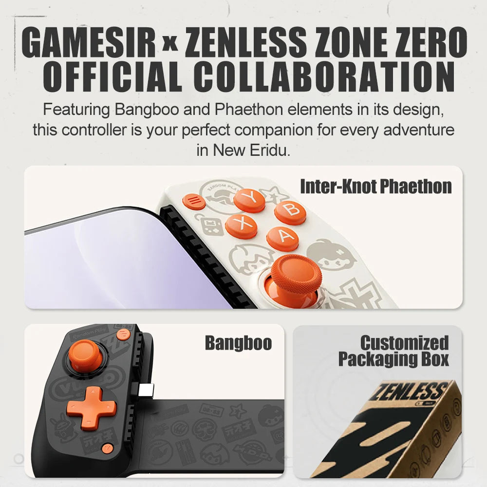 GameSir X5 Lite Zenless Zone Zero Edition Mobile Gamepad for iPhone 17 16 15 Android iPad Mini Y700 Tablet Controle para Celular Vue