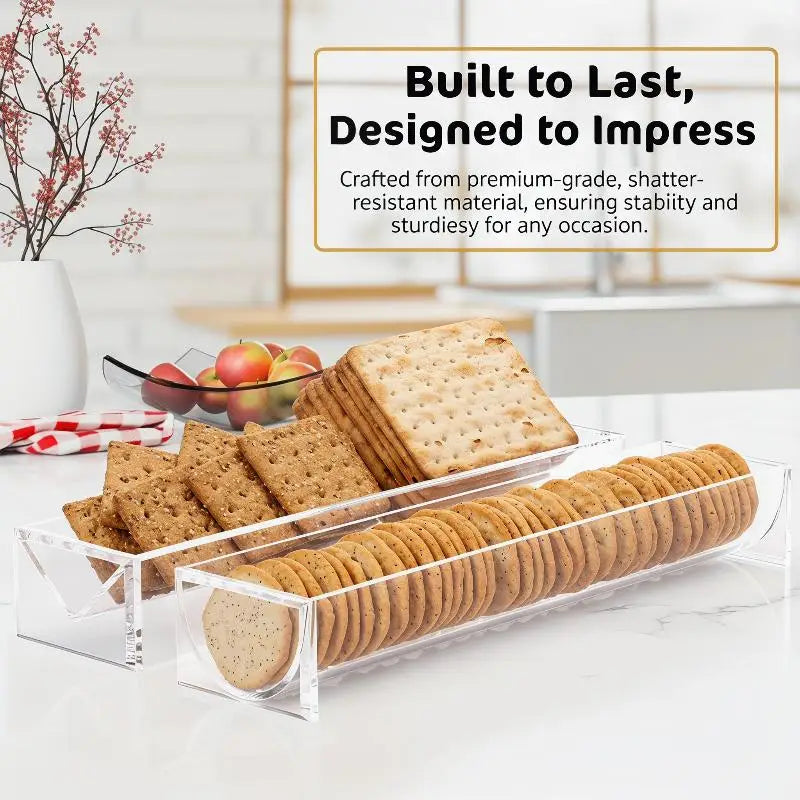 Acrylic Dessert Tray European Wedding Party Picnic Home Office Snack