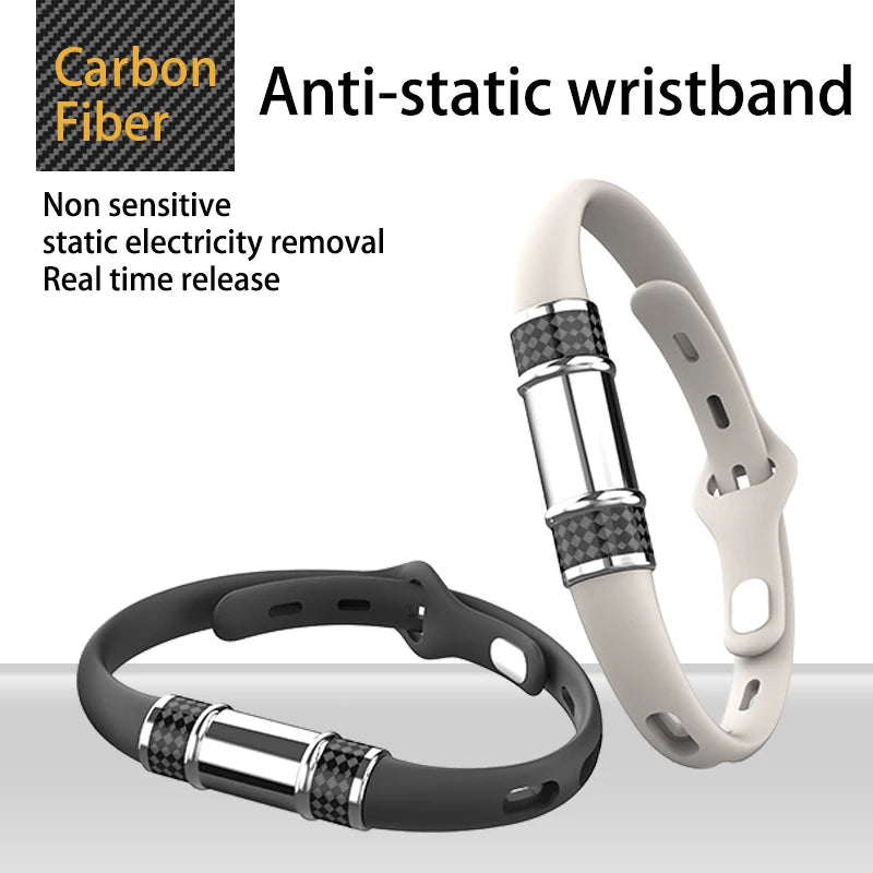 Antistatic Band Wrist Strap Winter Safe Anti-static Bracelet Electrostatic Remover Key Ring Elimination Vehicle Supplies Vue