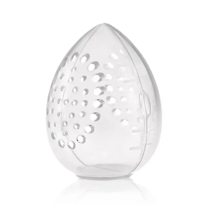 Rack Portable Sponge Empty Makeup Makeup Blender Holder Stand Storage Box Plastic Drying Box Egg Shaped Cosmetic Puff Organizer Vue