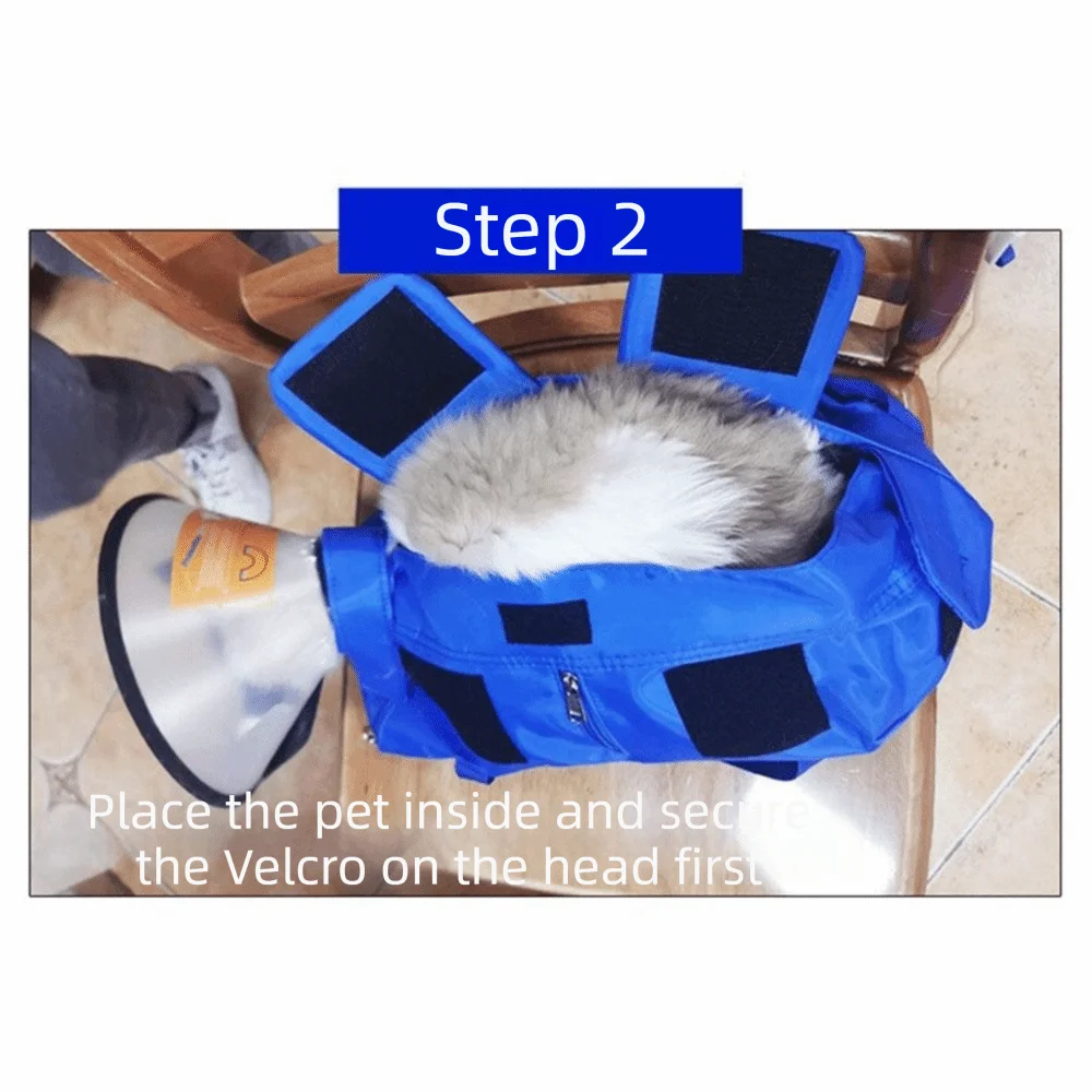 Anti-scratch Bite Fixed Portable Cat Bag Foldable Double Shoulder Pet Backpack Cat Nail Clipping Multifunctional Dog Carrier Vue