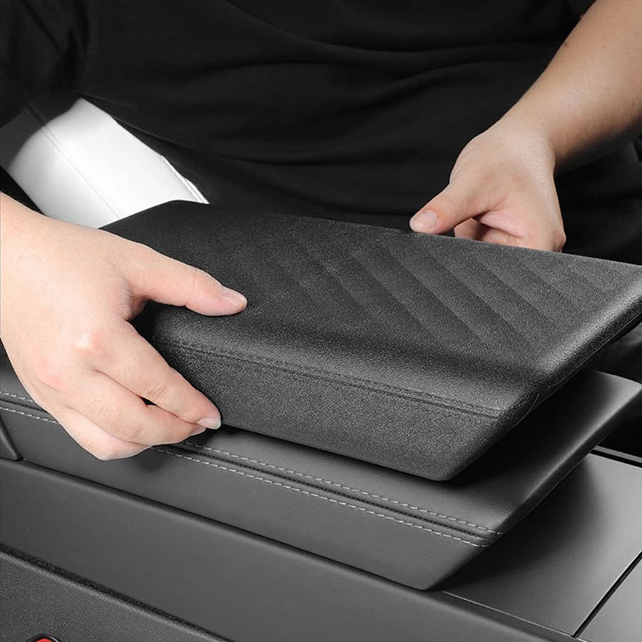 TPE Soft Car Center Console Armrest Protector Box Cover For Tesla Model 3 Y 2017-2026 Durable Accessory for Interior Protection Vue