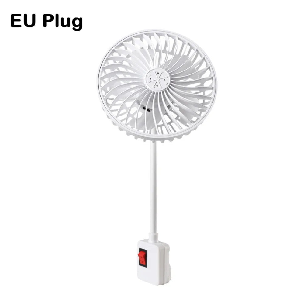 360 Rotatable Socket Fan Low Noise Safety Cover UK Plug Energy Saving Vue EU Plug