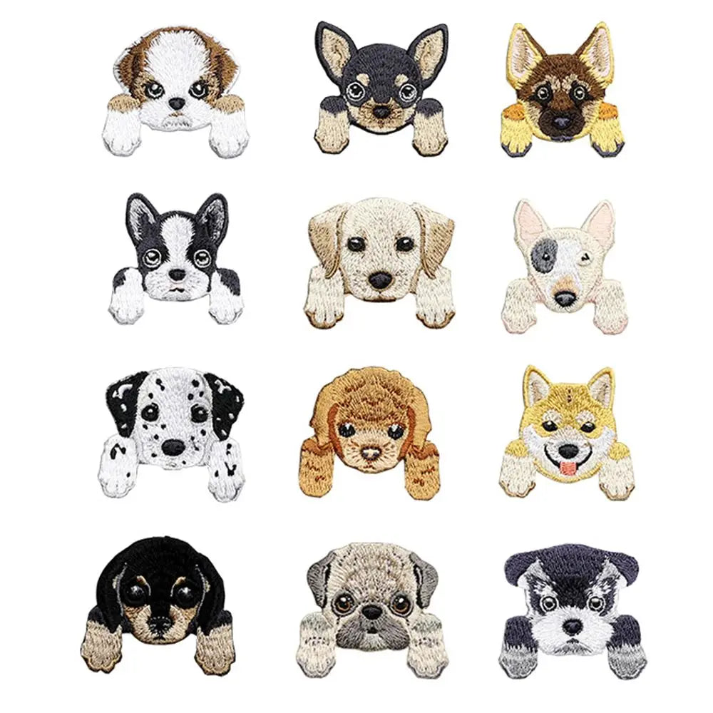 Cute Small Dog Iron On Clothing Patches Backpack Decoration Applique Patch Vue