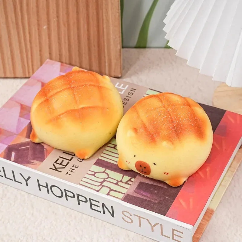 1-20PCS Capybara Pineapple Bag Pinch Music Simulation Slow Rebound Pinch Fun Stress Relief Toys Children's Gifts Party Favours Vue