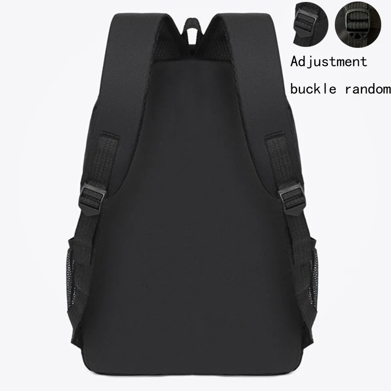 Functional Multi-pocket Backpack Secure Zip Closure Nylon Daypack