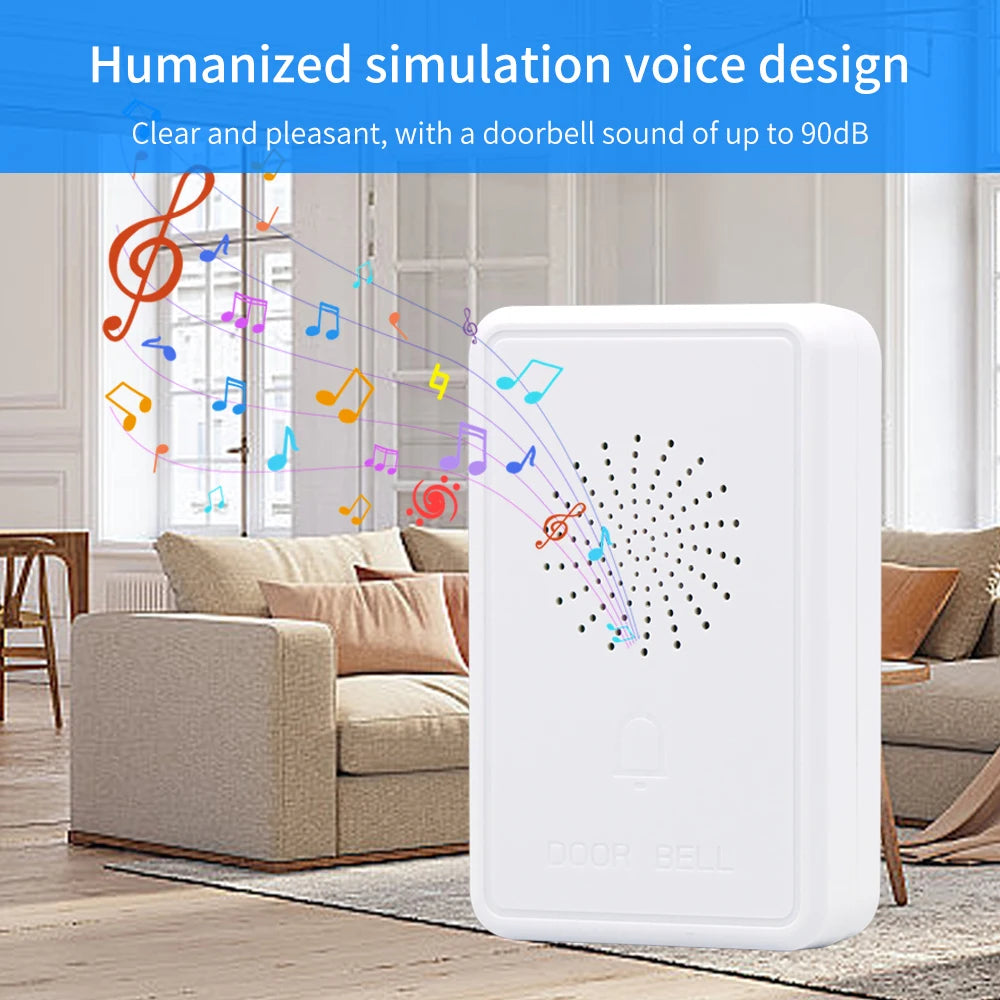 4Wire Wired Doorbell DC12V Access Control Door Bell Electronic Dingdong Ringtone Ring Buzzer Home Security Access Control System Vue Default Title