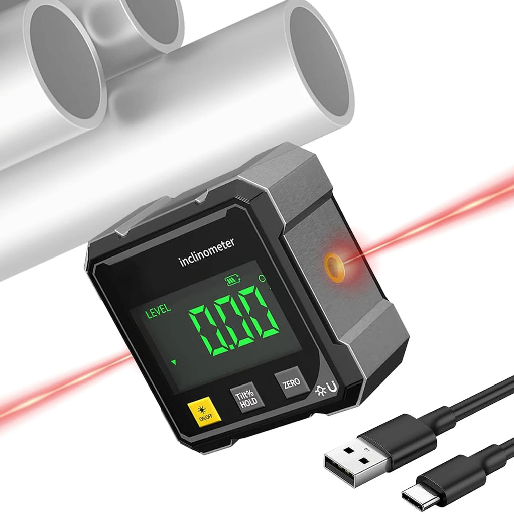 Digital Angle Finder & Inclinometer – LED Display, Magnetic Base Digital Angle Finder Vue