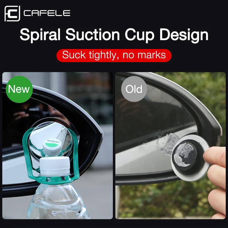 2pcs Car Rearview Mirror HD Blind Spot Mirrors 360-Degree Wide Angle Car Round Convex Mirror Adjustable With Screw sucker Vue