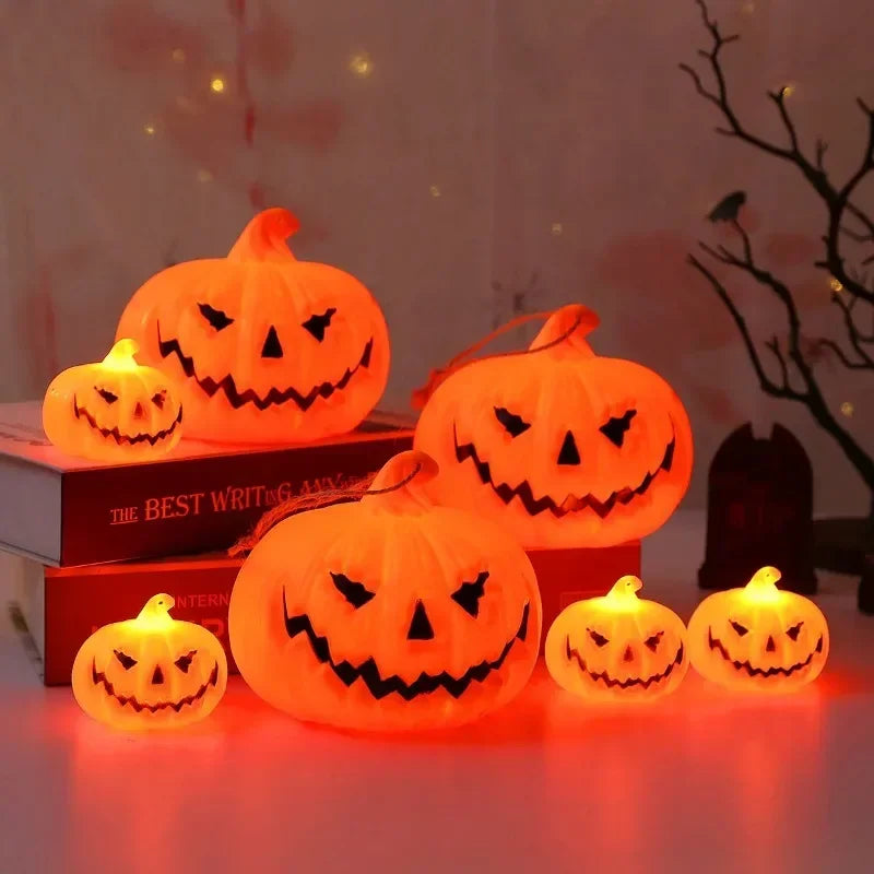 Halloween LED Pumpkin Light Smiley Face Decorative Ornamentsfor Garden Porch Party Festiva Outdoor Scary Atmosphere Decorations Vue