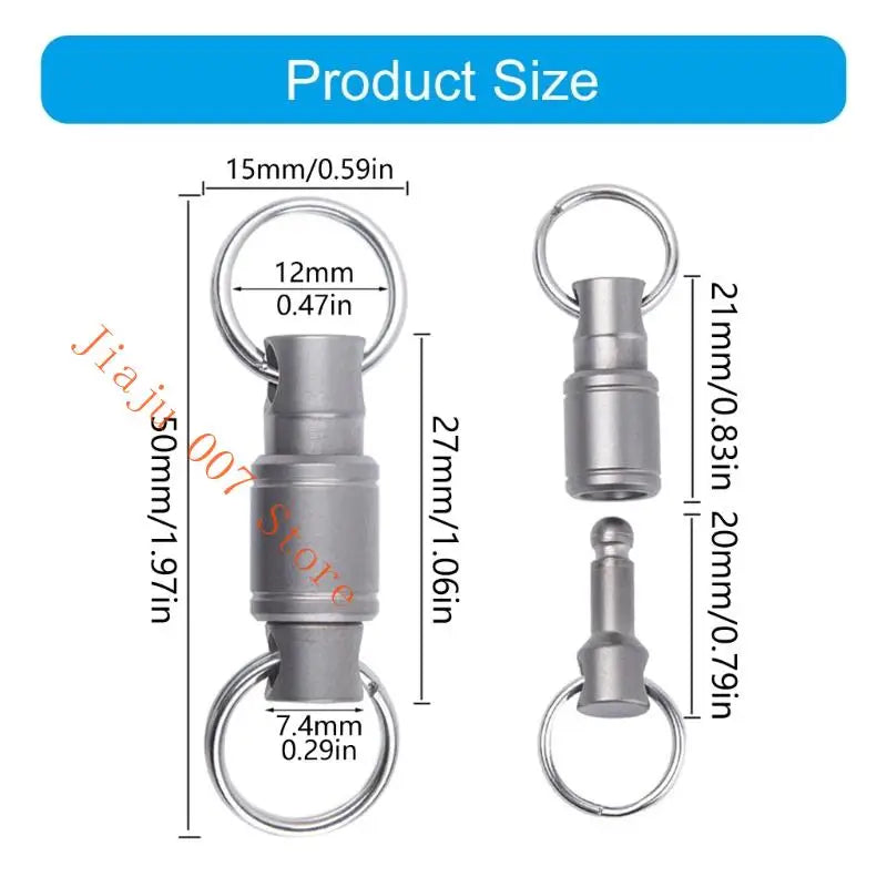 360° Rotating Swivel Keychain | Quick-Release Metal Clasp Swivel Keychain Vue