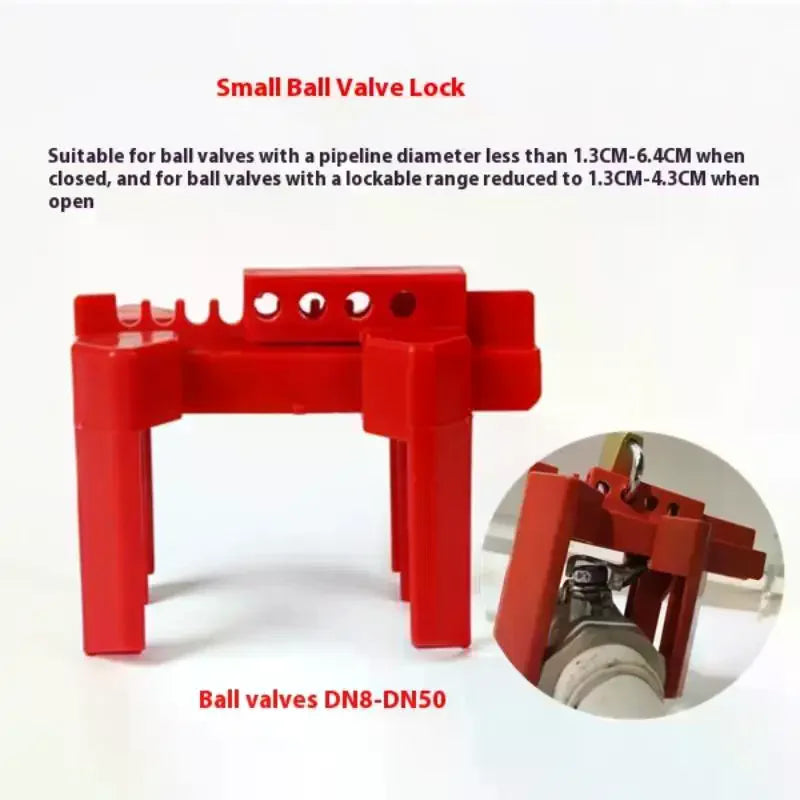 DN8-DN50 Adjustable Ball Valve Lockout Prinzing Tap Water Pipeline Valve Ball Valve Handle Open Isolation Safety Lock Devices Vue