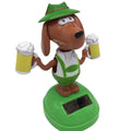 Random Color Solar Powered Dancing Dog Bobblehead Cute Dashboard Swinging Toy Animated Car Decorations Office Desk Home Decor Vue Default Title