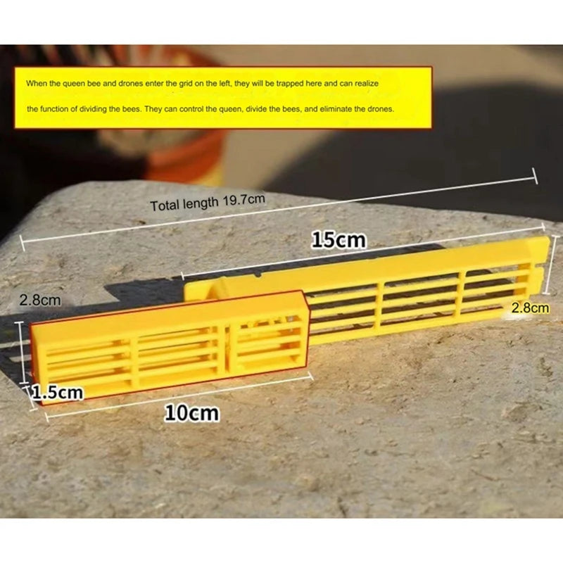 New Design Small Bee Queen Entrance Gate Anti Flying Reducer Closer Porch Hive Also Use For Swarm Colony Release Drone Bee Vue