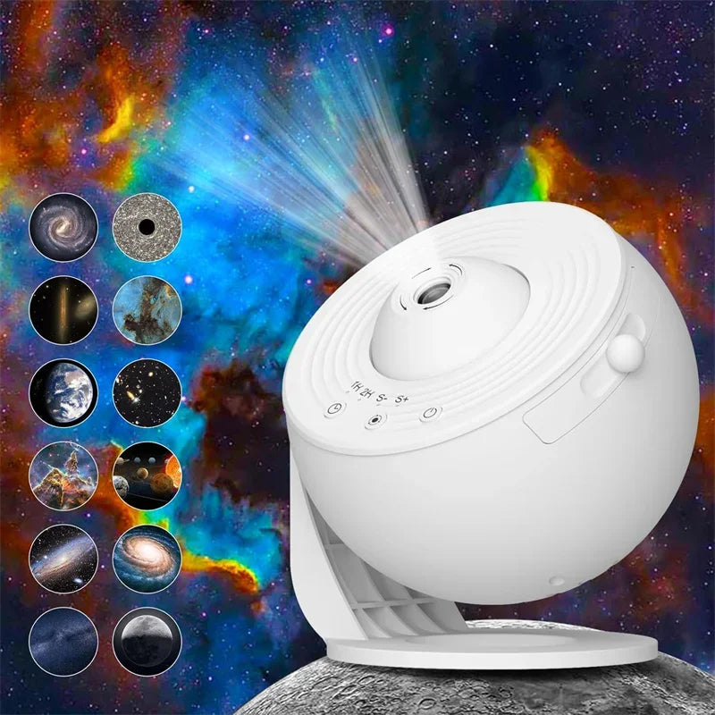 LED Night Light Galaxy Projector Starry Sky Projector 360° Rotate Planetarium Night Lamp For Room Decorative Children Kids Gift Vue