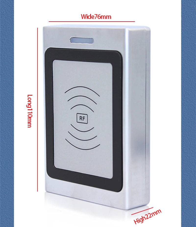 Door Access Control Keypad RFID Reader 2000 User Wiegand input+output Electric Lock Outdoor Waterproof Doorbell IP67 Zinc alloy Vue