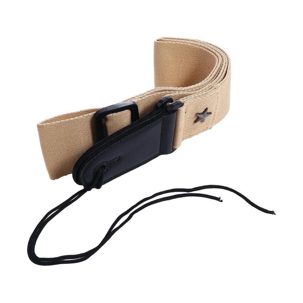 Electric Guitar Bass Belts Acoustic Folk Guitarra Picks Holders Guitar Strap Guitar Shoulder Belt Ends Strap Guitar Belts Vue Khaki
