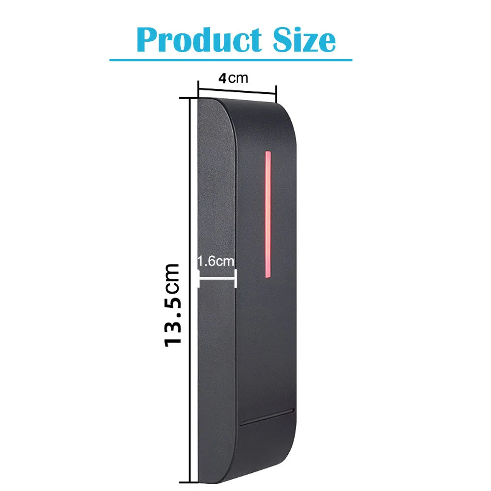 Ip68 Waterproof 125Khz 13.56Mhz Reading Head 10-24V RFID Proximity Reader Access Control System Wiegand 26 34 Output Vue