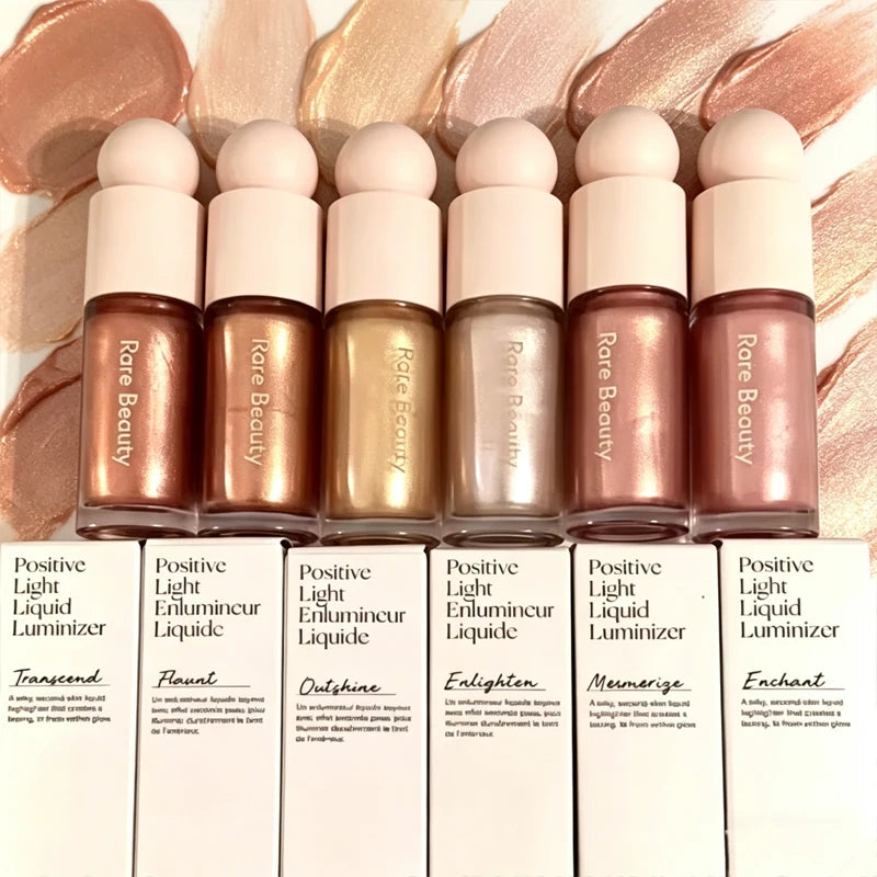 Rare Beauty Makeup Light Silky Touch Highlighter Soft Pinch Liquid Blusher Positive Light Lqiuid Luminizer Lasting Oil Control Vue