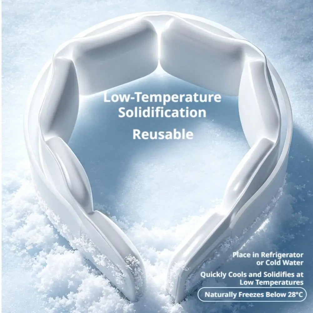 Continuous Cooling Artifact Hanging Neck Wrap New Summer Hanging Neck Cold Collar Portable Outdoor Sports Pcm Refresh Ice Collar Vue