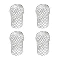 4pcs Expand Aluminum Gutter Filter Mesh Silver Floor Drain Filter Rustproof Foldable Screen Eaves Roof Drainage Pipe Vue 4pcs