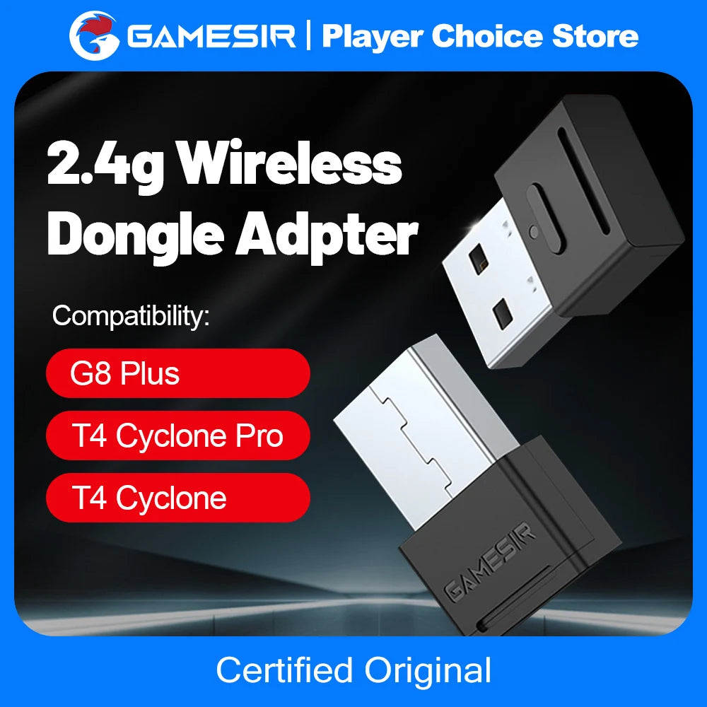 Gamesir Gamepad X5s Bluetooth 2.4g Wireless Dongle Receiver Adpter for G8 Plus G8+ Cyclone Cyclone Pro for Connecting to PC Vue