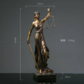 Greek Justice Goddess Sculpture Antique Bronze Scales Law Statue For Lawyer Office Desk Centerpiece For Law Students Decor Gift Vue A1
