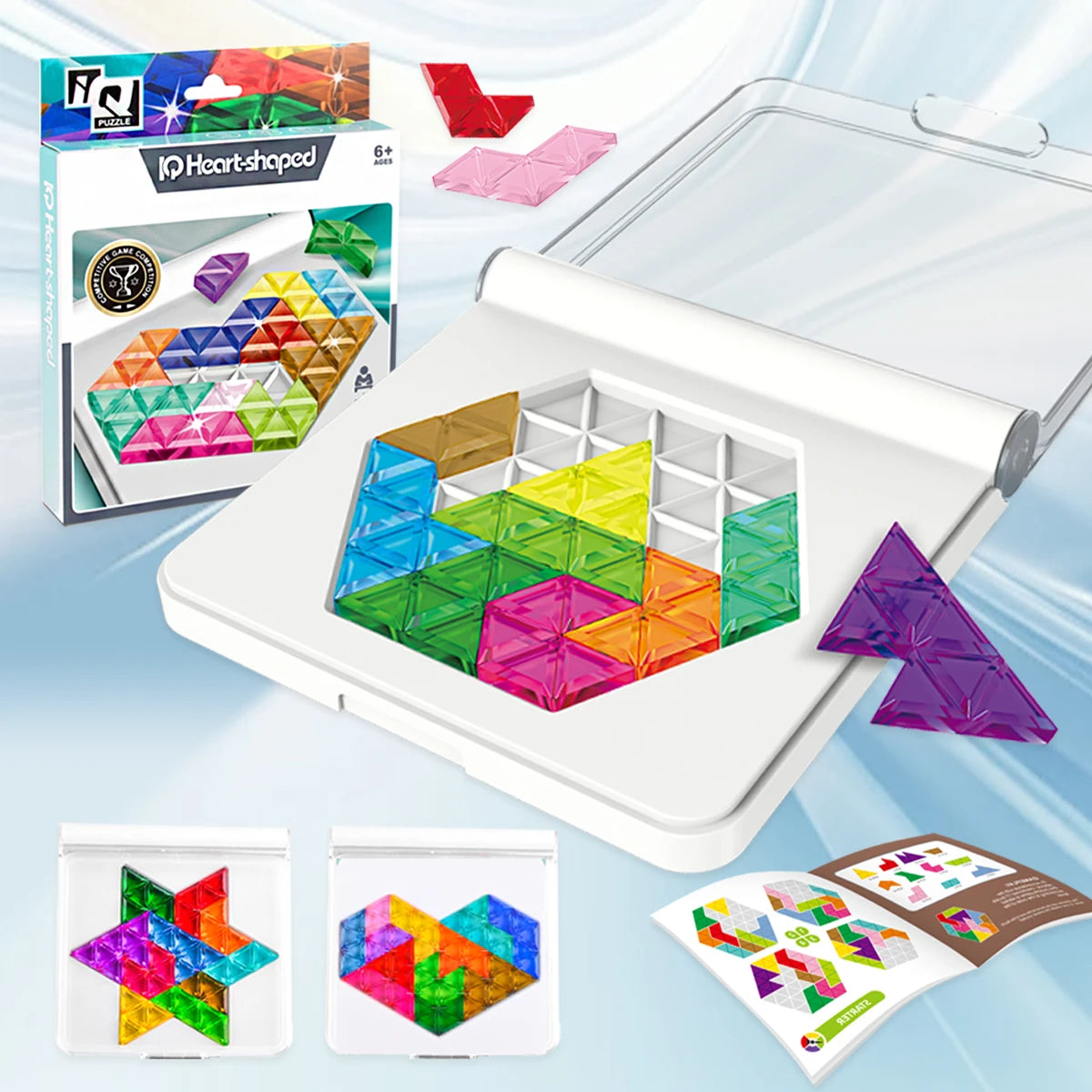 Puzzle Toys. Logical Thinking Training Fun Tabletop Games Multiple Shapes Colors, Advanced Level Gifts for Boys and Girls Vue