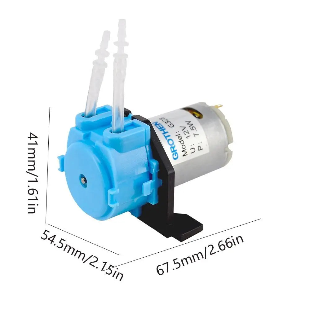 3*5 Size 12V DC Dosing Pump Peristaltic Design DC Powered Peristaltic Pump DIY Compatible 12V/24V Voltage Aquarium Pump Vue