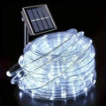 Solar Rope Lights Solar LED Light Path Deck Outdoor Garden Solar String Lights Waterproof Outdoor Lighting Strips 8 Light Modes Vue WHITE 7M 50leds